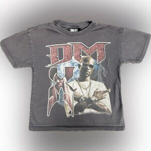 DMX Graphic T-Shirt – Kids Size 5 . Graphic Gray T-Shirt